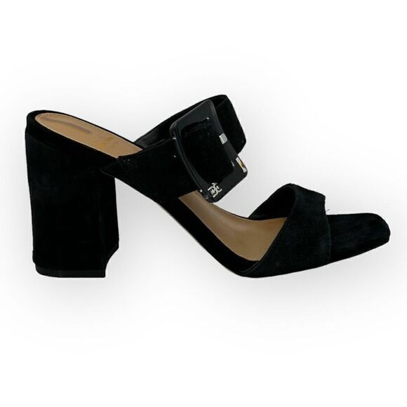 Sam Edelman Dalton chunky block Sandal/Heels Black Womens 7 - Picture 3 of 10